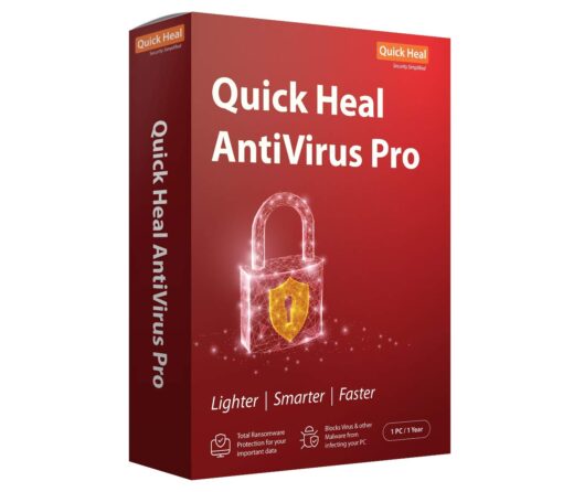 Quick Heal Antivirus Pro 1 PC 1 Year (Email Delivery)